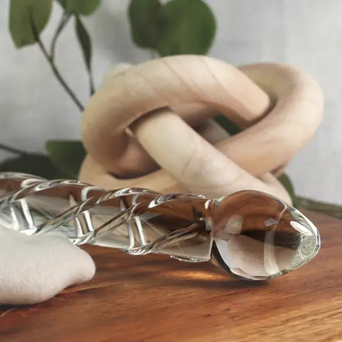 Clarity Seraphic Helix Glass Dildo
