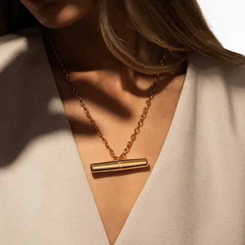 Crave Tease Collection (Necklace + Ring) in Gold