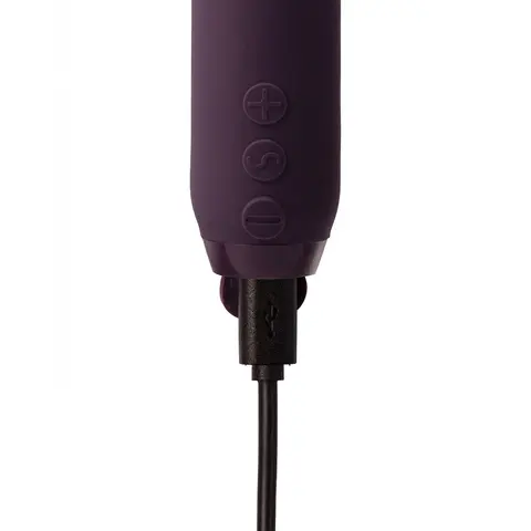 Je Joue Duet Rechargeable Silicone Multi-Surfaced Bullet Vibrator in Purple