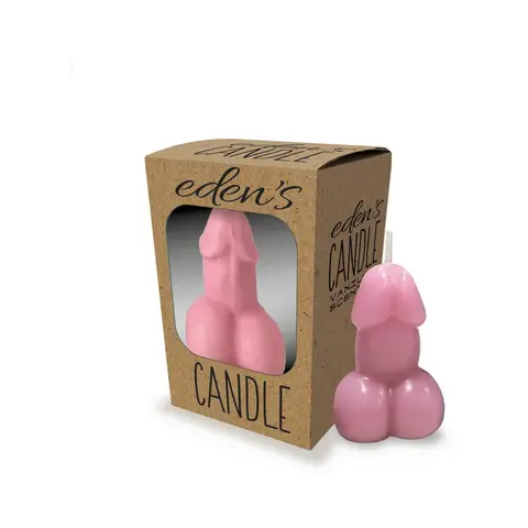 Eden's Penis Candle in Rose