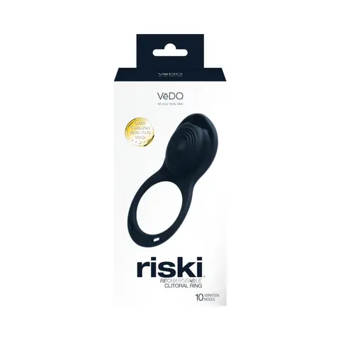 VeDO Riski Rechargeable Clitoral Vibe For Couples in Black