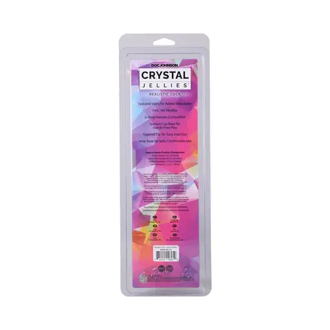 Crystal Jellies Realistic Cock 9 in. in Purple