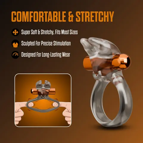 Stay Hard Vibrating Cock Ring Set with Sleeve 4