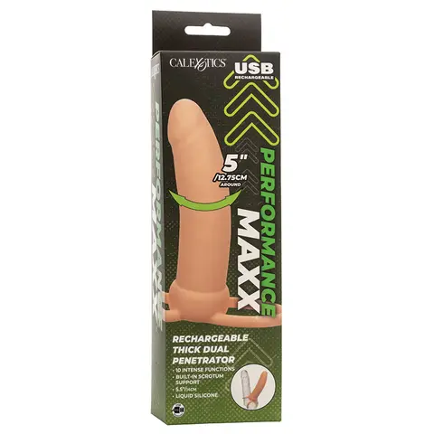 Performance Maxx Rechargeable Thick Dual Penetrator Ivory