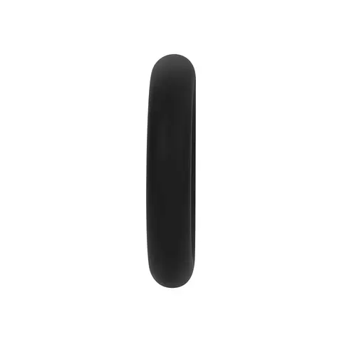 Forto F-61 3-Piece Silicone Cockring Set in Black