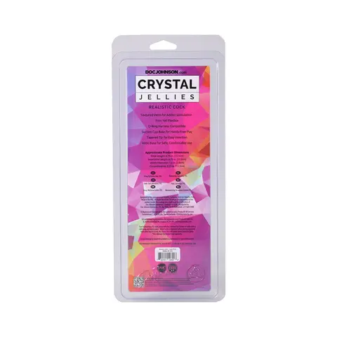 Crystal Jellies Realistic Cock 7 in. in Teal