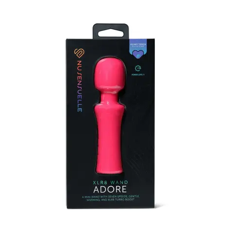 Nu Sensuelle Adore XLR8 Wand with Heat in Hot Pink
