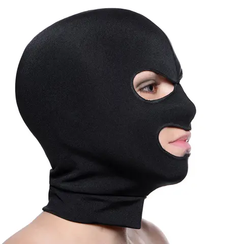 Master Series Facade Spandex Hood with Eye and Mouth Holes Black