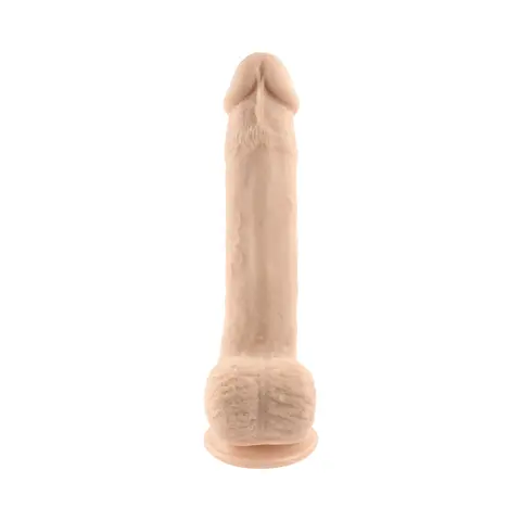 Selopa Natural Feel Flexskin Bendable Dildo with Moving Material 7 in. in Light