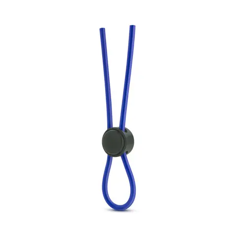 Stay Hard Silicone Loop Lasso/Bolo Cockring in Blue