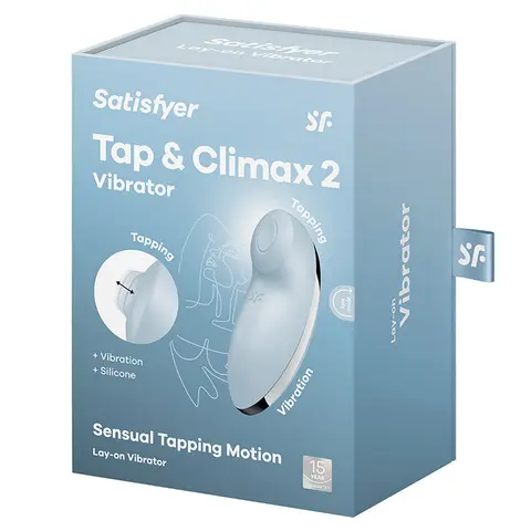 Satisfyer Tap and Climax 2 in Blue