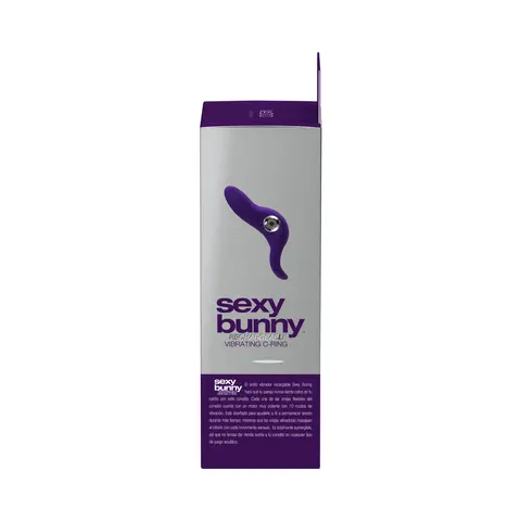 VeDO Sexy Bunny Rechargeable Vibrating C-Ring Deep Purple
