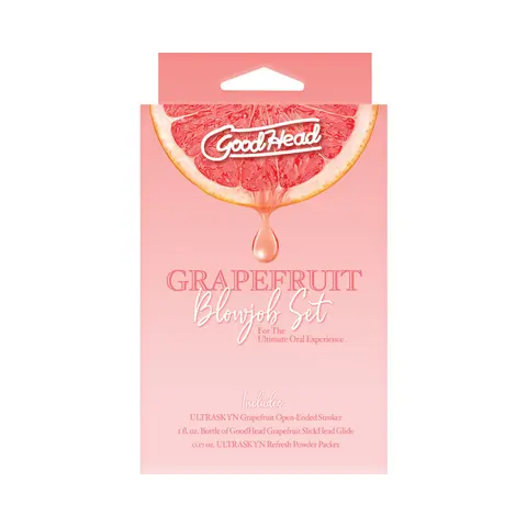 GoodHead Grapefruit Blowjob Set Yellow Pink