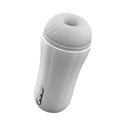 Svakom Robin Vibrating Supercharged Stroking Masturbator White