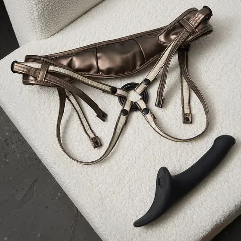 Strap-On-Me Multi Orgasm Dildo Medium in Black