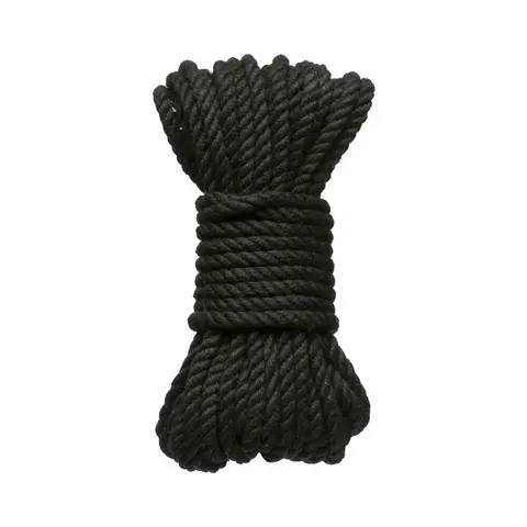 Merci Bind & Tie 6mm Hemp Bondage Rope 30 ' in Black
