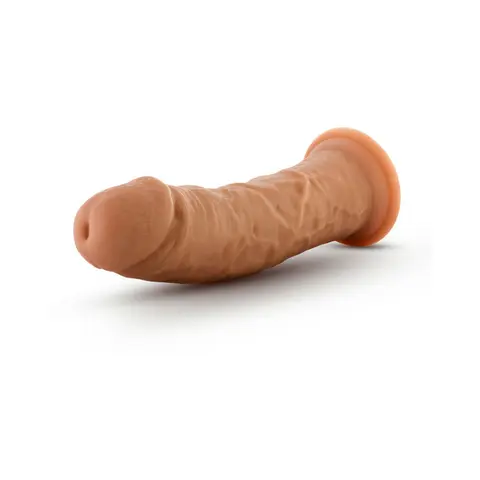 Dr. Skin Glide Realistic 8 in. Self-Lubricating Dildo in Tan