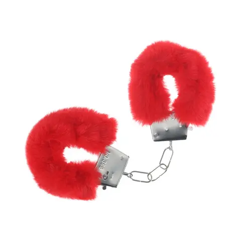 Ouch! Classic Fluffy Handcuffs in Red
