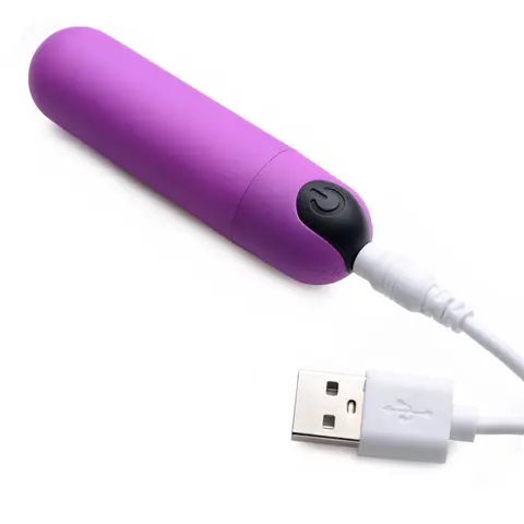 BANG! Vibrating Bullet with Remote Control in Purple
