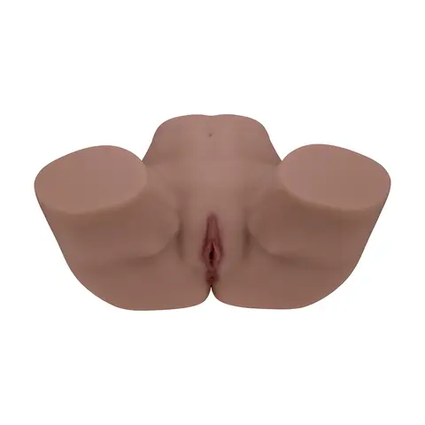 Xkin Bodyforms Clara Vossin Dual Entry Vibrating Masturbator Brown