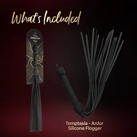 Temptasia Ardor Flogger in Black