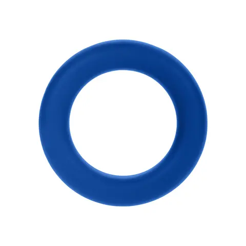 Forto F-61 3-Piece Silicone Cockring Set in Blue