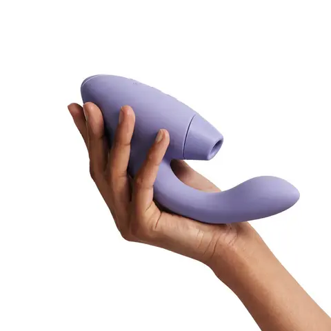 Womanizer Duo 2 Rechargeable Dual Stimulation Pleasure Air and G-Spot Vibrator in Lilac