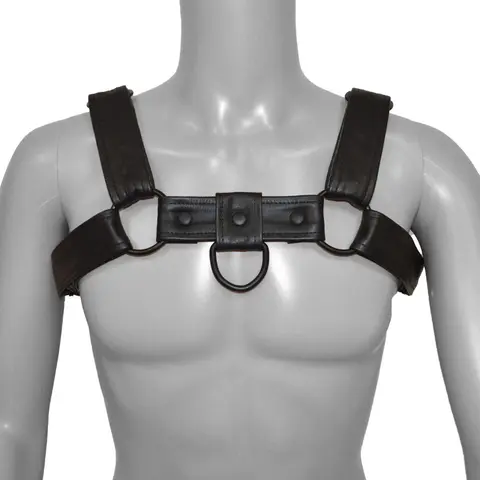 Prowler RED Bull Harness Black with Metal Fittings M