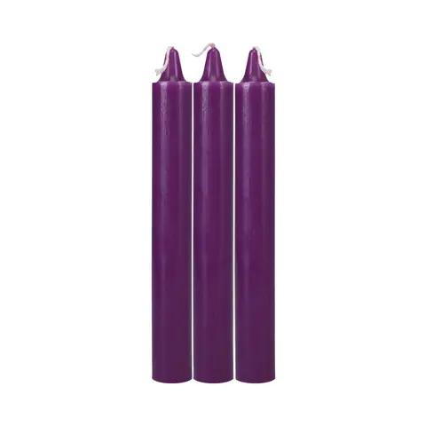 Japanese Drip Candles 3-Pack Purple