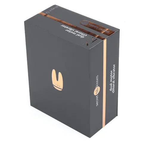 Secret Kisses Dual Motor Clitoral Vibrator in Grey