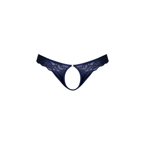 Male Power Sassy Lace Open Ring Thong Navy S/M