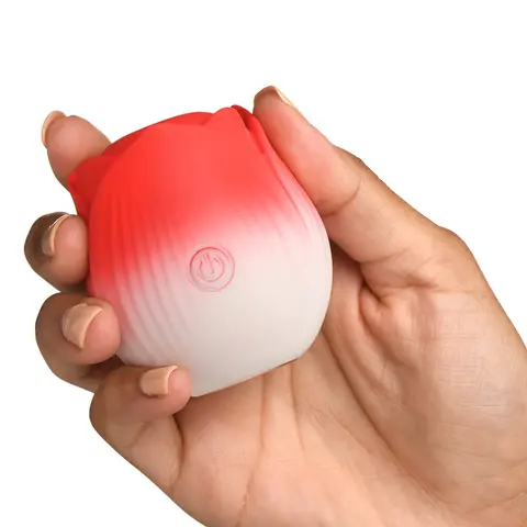Bloomgasm Pulsing Petals Throbbing Rose Stimulator in Red
