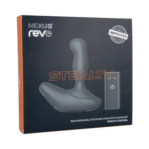 Nexus REVO STEALTH Remote Control Rotating Prostate Massager - Black