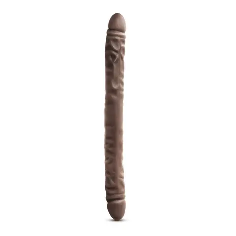 Dr. Skin 18 in. Double Dildo in Brown
