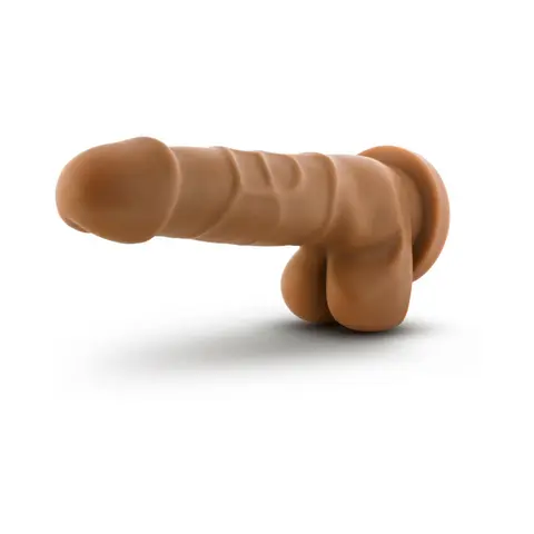 Dr. Skin Basic 7 Realistic 7.75 in. Dildo with Balls in Tan