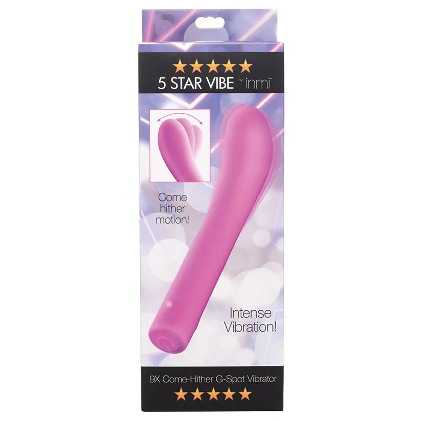 Inmi 5 Star Vibe 9x Come Hither G-Spot Vibrator Pink