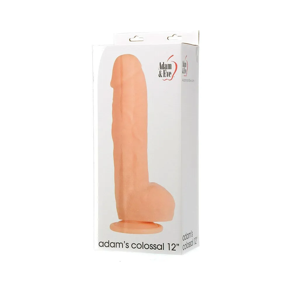 Adam & Eve Adam's Colossal 12 in. Dildo in Beige