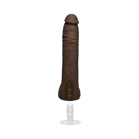 Signature Cocks Jax Slayher 10 Inch ULTRASKYN Cock with Removable Vac-U-Lock Suction Cup Chocolate