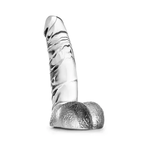 Naturally Yours Ding Dong Realistic 5.5 in. Dildo with Balls in Clear