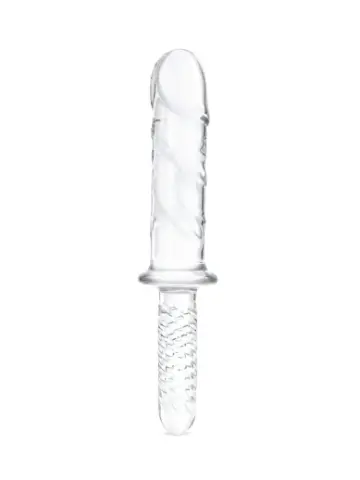 11” girthy cock double-ended with handle