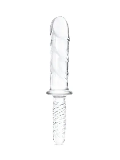 11” girthy cock double-ended with handle