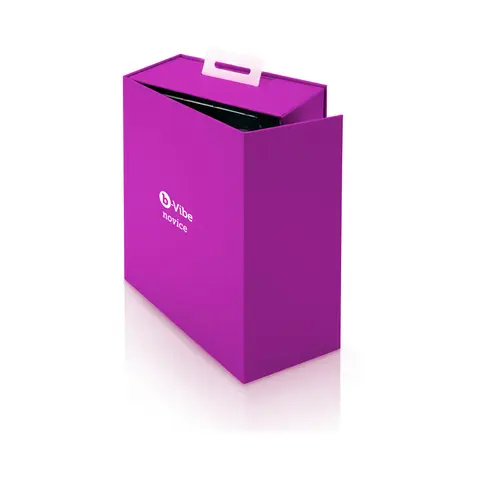 b-Vibe Novice Rechargeable Remote-Controlled Vibrating Silicone Anal Plug in Fuchsia