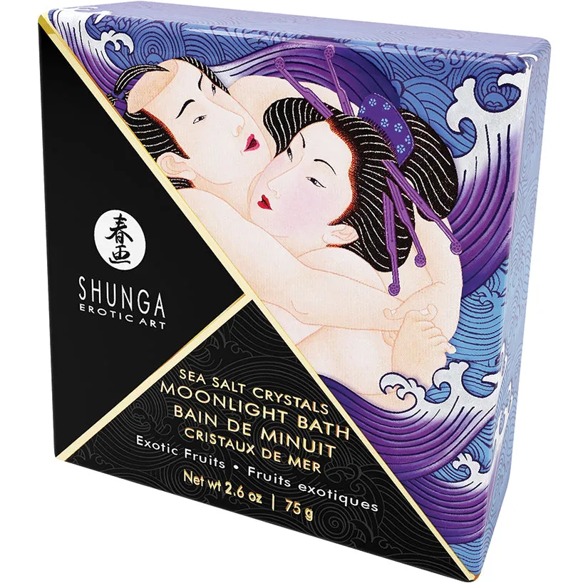 Shunga Moonlight Bath Sea Salt Crystals Exotic Fruits 2.6 oz.