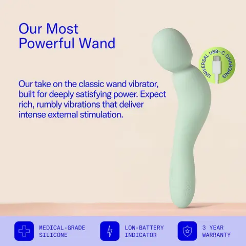 Dame Com Wand Vibrator Sage