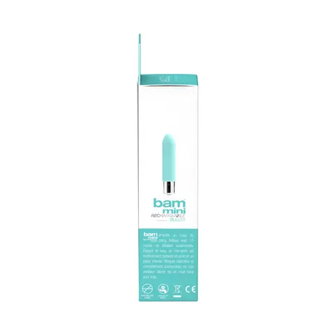 VeDO Bam Mini Rechargeable Bullet Vibe - Tease Me Turquoise