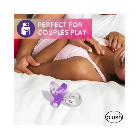 Play with Me Bull Vibrating C-Ring in Purple