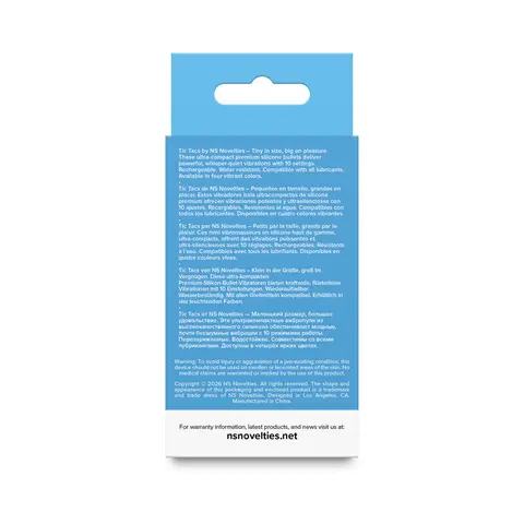 Tic Tac Blue Razz Silicone Bullet Vibe Blue