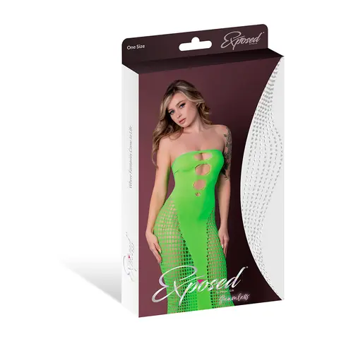 Magic Silk Seamless Gown Neon Lime O/S