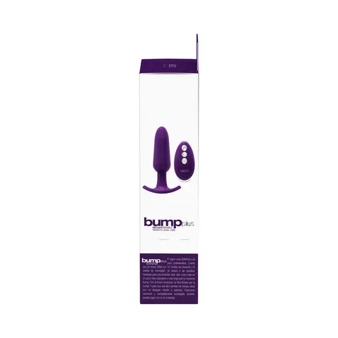 Bump Plus Rechargeable Remote Control Anal Vibe Purple
