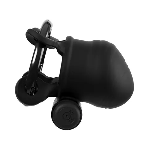 Fantasy C-Ringz ControlCore Trainer Remote Vibrating Cock Blocker Black